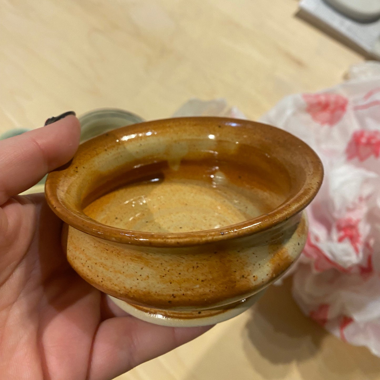 Small glazed bowl