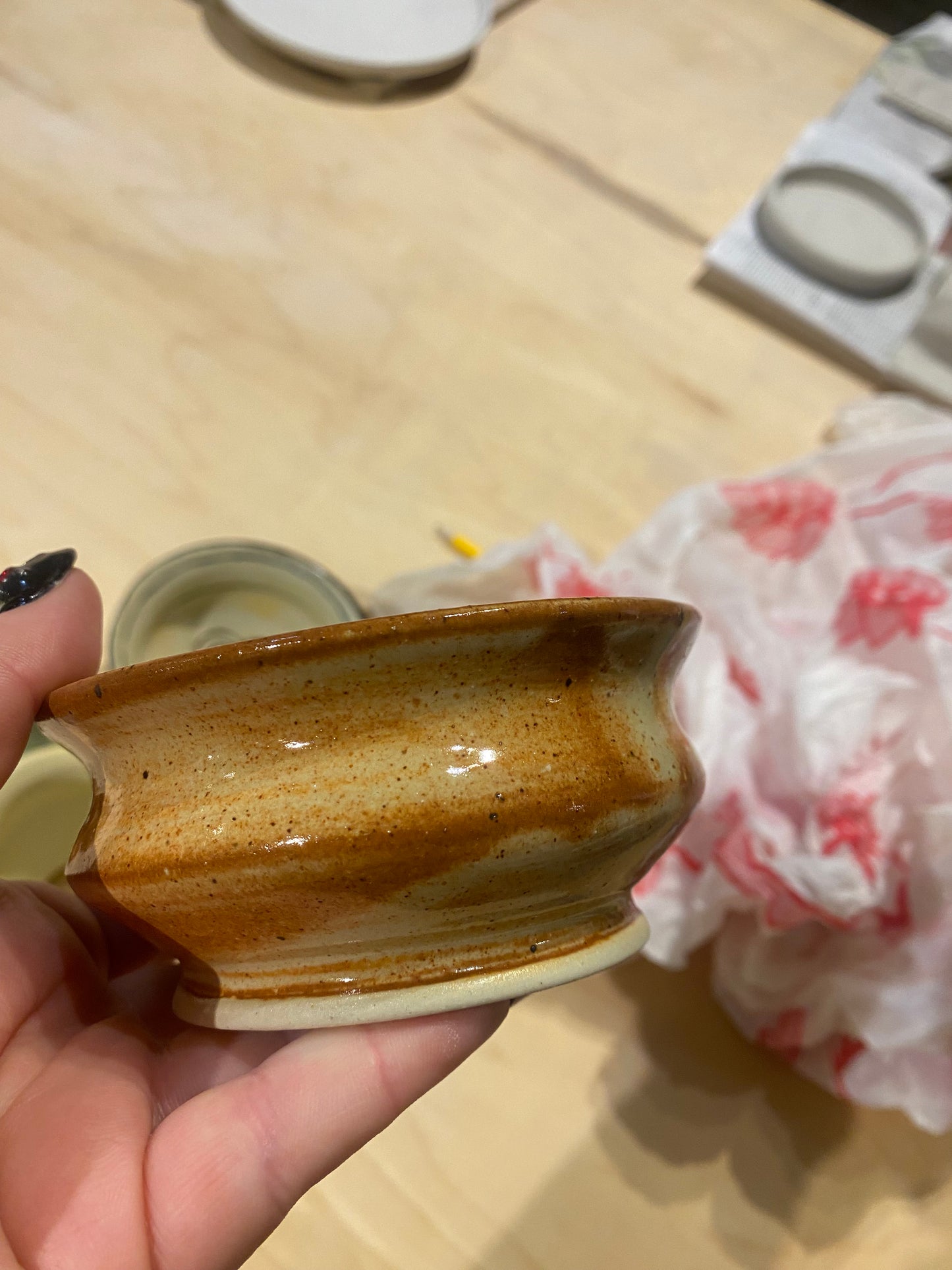 Small glazed bowl
